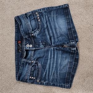 G by Guess Dark Blue Denim Shorts